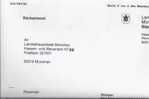 Tautologie-Rückantwort-Stadt-München