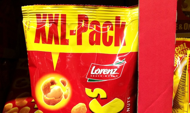 Regelgerecht im Regal: Die XXL-Packung aus der Snack-World