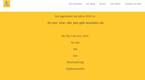 Langenscheidt-Jugendwort-fly-sein