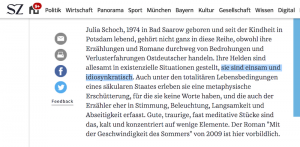 Kritiker lieben es, idiosynkratisch zu sagen