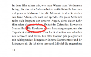 Rouleau statt Rollo bei Suhrkamp