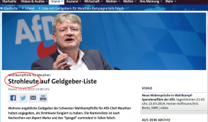 Der Plural zu Strohmann lautet Strohleute