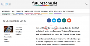 Der Virus auf Futurezone