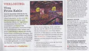 Abbildung der Ausstellungsanzeige